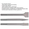 Hammer Drill Chisel Carbon Steel Scaling Flat Chisel Point Rotary Hammer Drill Bit for Tile and Concrete Work Durable and 3-Piece Set, Chisel, Chisel,