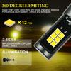 2 PCS EV15 H7 DC9-32V / 3000LM / 30W / 6000K+3000K IP65 Car LED Double Color Fog Light with 12LEDs CSP Lamp Beads