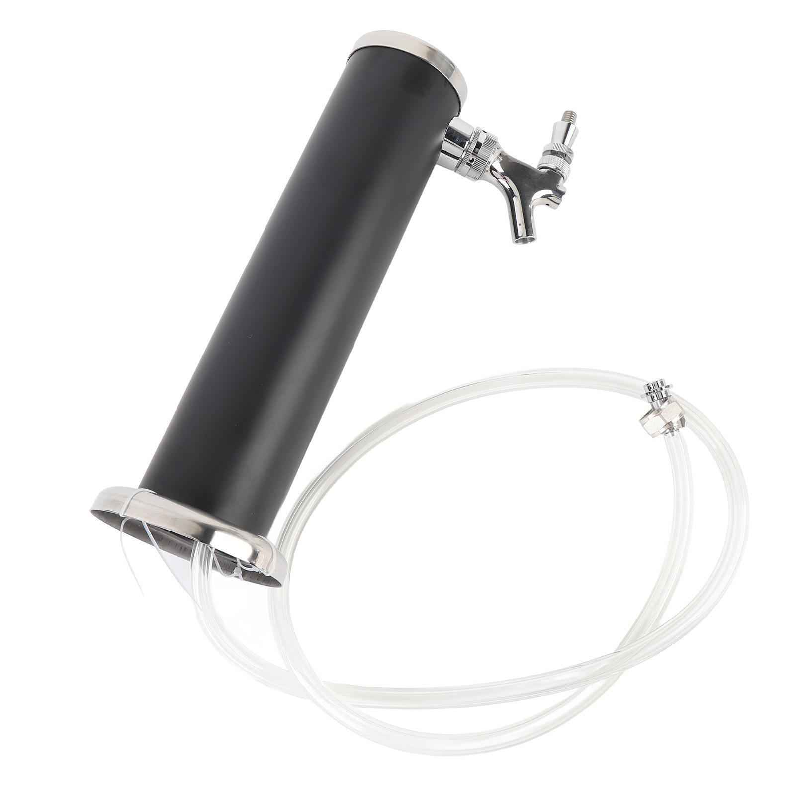 

Однокрановый Башня для разливного пива из нержавеющей стали, 3-дюймовая колонна, Комплект диспенсера для разливного пива для вечеринок, пабов, ресторанов