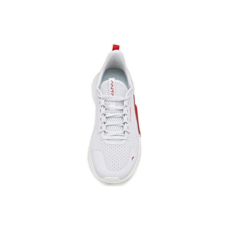 New Anta Variety Training Collection Shock Absorbers With Slip Resistant Features Low Top Training Shoes Men's White Red 112027786-1