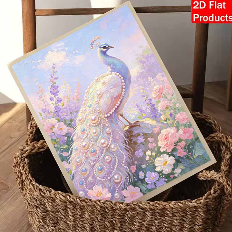 Pearl painting kit DIY elegant peacock floral home decoration painting