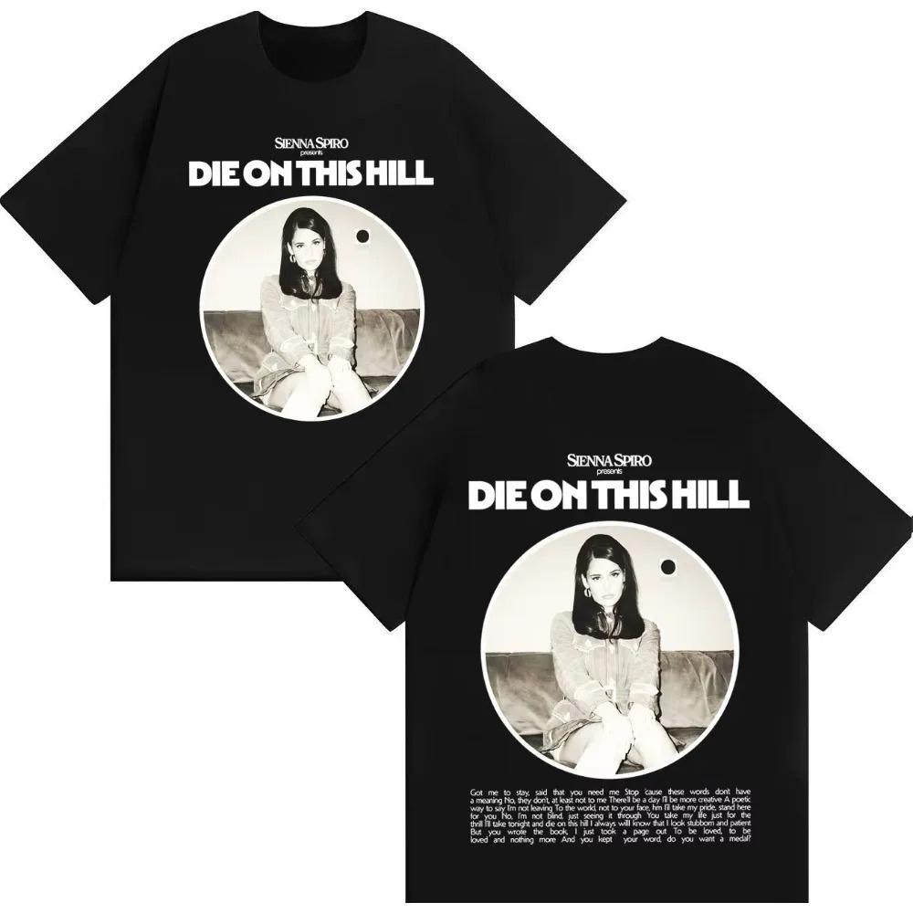 Hot Sale Sienna Spiro Hip Hop Double Sided Print Graphics Tshirt Unisexs Women Aesthetic Crewneck Short Sleeve Loose Tops Teenagers