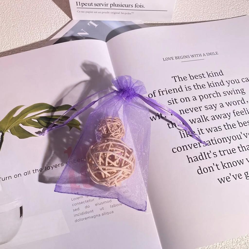 100 Farbige Transparente Garnbeutel Schmuck Süßigkeiten Geschenk Kosmetik Probeverpackungsbeutel Mehrere Größen Einfarbig Bündeltaschen