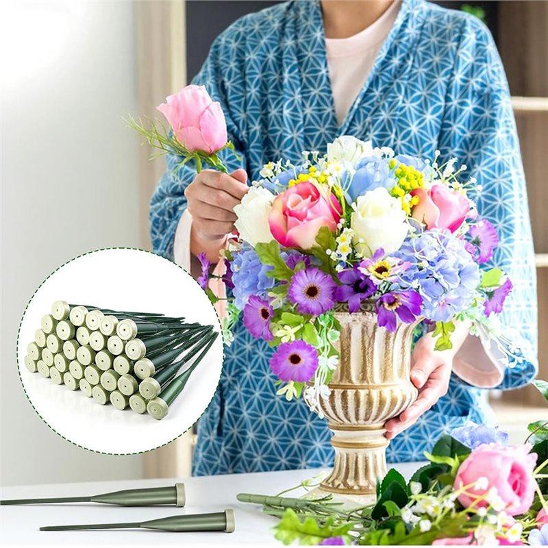 Floral Water Tubes 6 Inch(150 Pcs) With Rubber Caps- Perfect For Flower Arrangement Projects