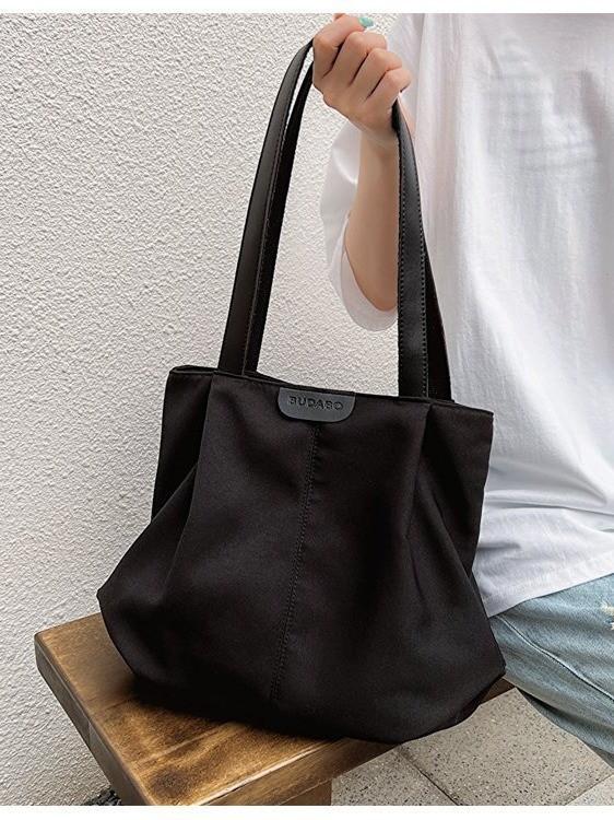 Canvas Tote Bag Women Large Capacity Casual Everyday Shoulder Bag For Daily Use