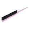 Teasing Hair Brush Hair Care Portable 3 Row Teasing Brush for Beard Salon Travel Home Light Purple