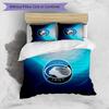 Atalanta FC Printed 3PCS Bedding Set Breathable Duvet Cover with Pillowcases Decorative Bed Linen for Bedroom Home