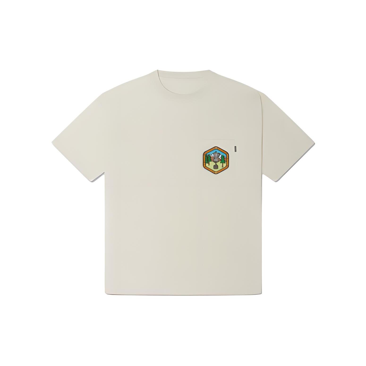 Converse Pocket Logo T-Shirt Asia Sizing Ivory Men s 10025881-A01 L
