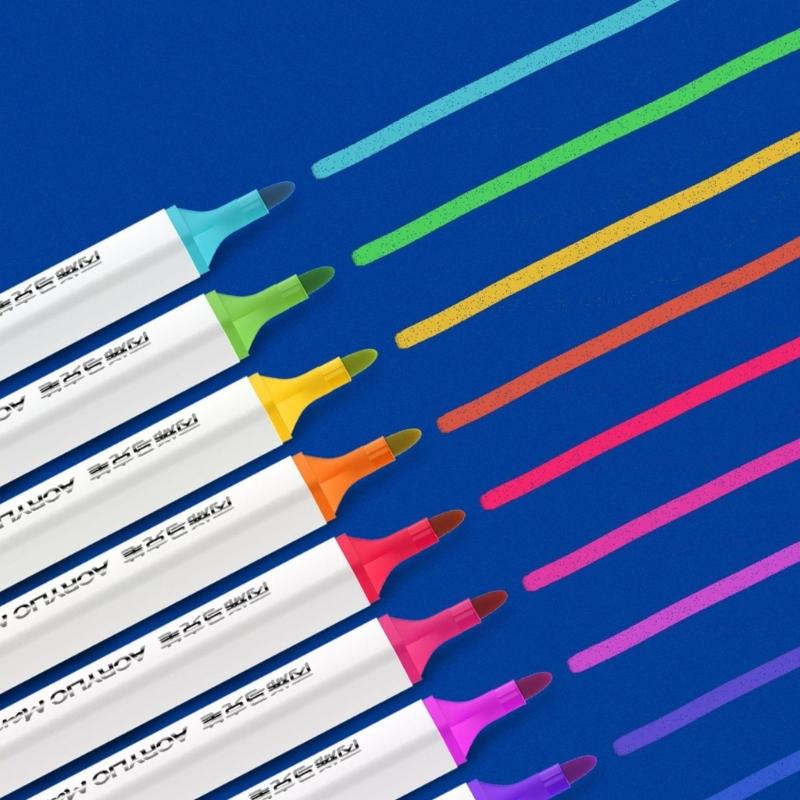 12/24/48 Color Acrylic Pen Acrylic Paint Pen Acrylic Paint Markers Acrylic Markers Set Craft Supplies for Drawing Stone