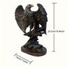 1 Stück Adlerskulptur Harzskulptur Realistische Adlerfigur mit ausgestreckten Krallen und Flügeln Büro Goth Dekoration Geeignet für Arbeitszimmer