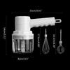 USB Rechargeable Electric Whisk Egg Beater Coffee Blender Household Milk Shaker Mixer Frother Foamer Food Blender