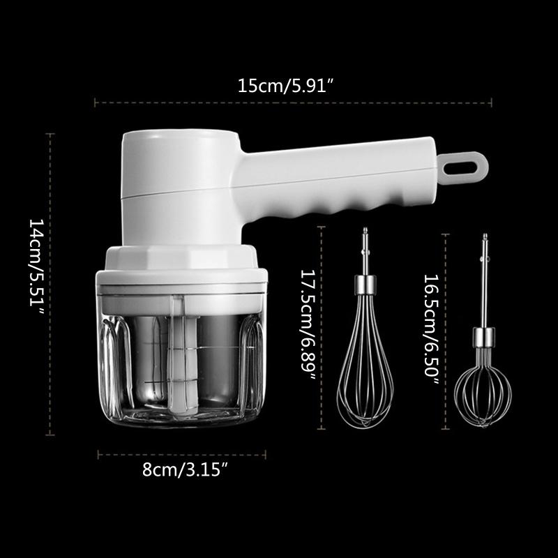 USB Rechargeable Electric Whisk Egg Beater Coffee Blender Household Milk Shaker Mixer Frother Foamer Food Blender