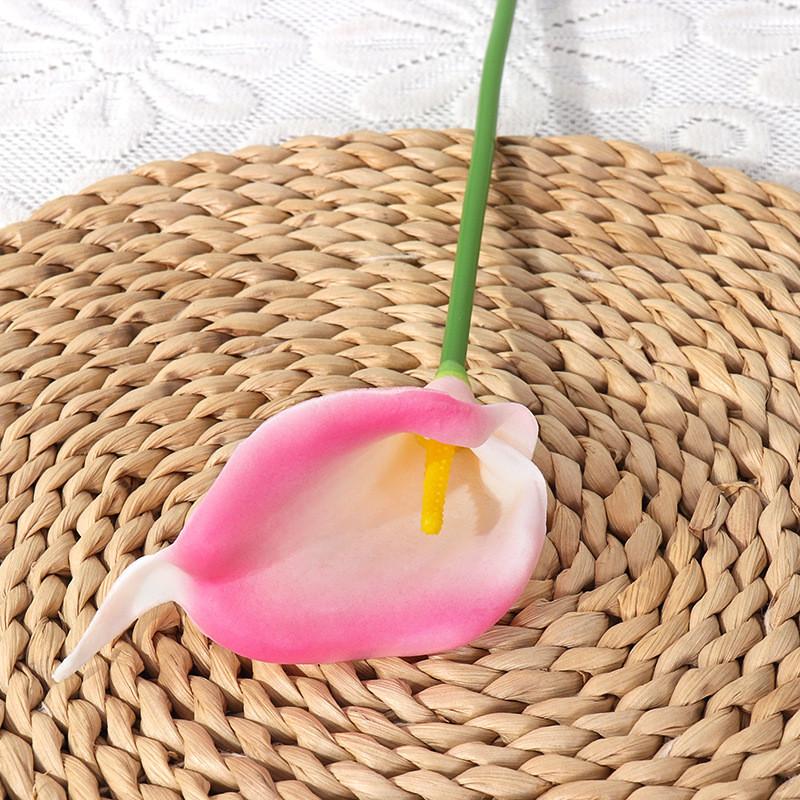 Pu Calla Lily Artificial Flower For Wedding Decor Home Staging Photography Prop