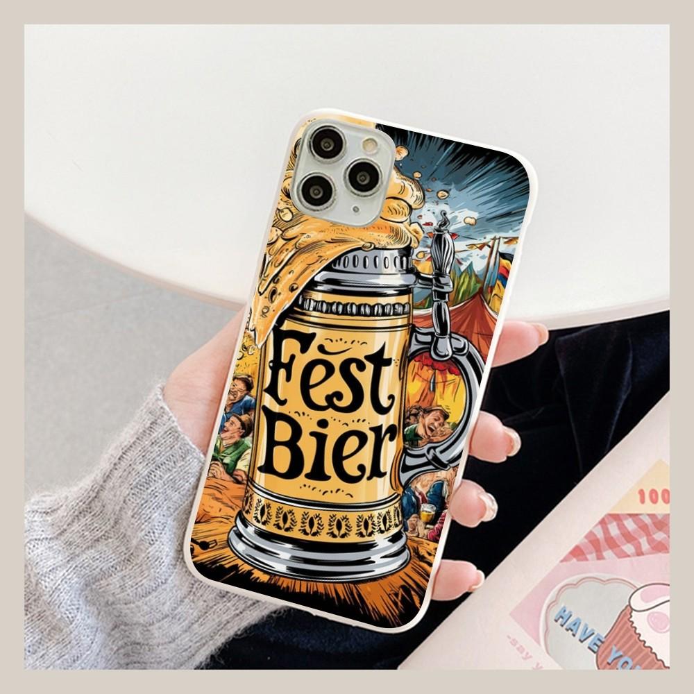 

Чехол для телефона с изображением пива и алкоголя для iPhone 14 11 12 13 Mini Pro Xs Max 8 7 6 6S Plus X XR, однотонный цветной чехол iphone X