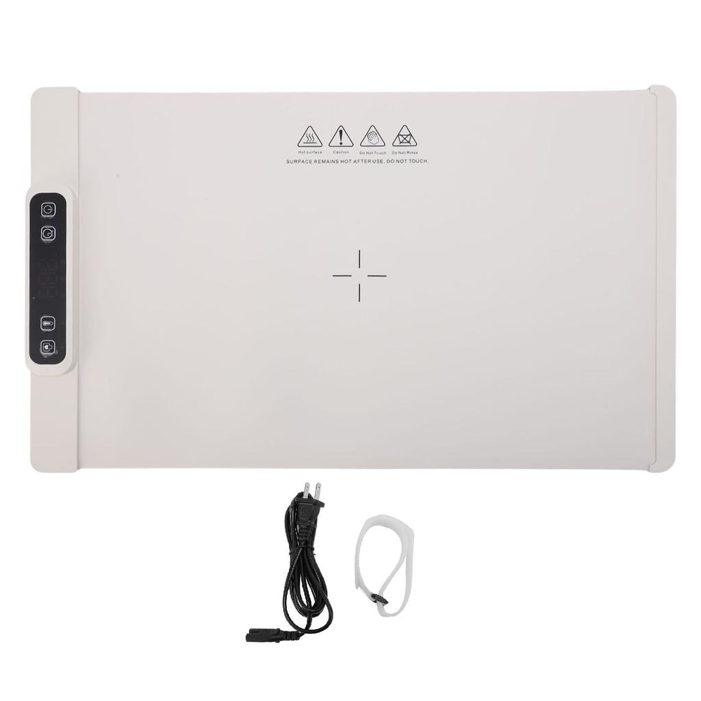 Electric Warming Tray Full Surface Heating Rollable Portable Silicone 3 Temperature Settings