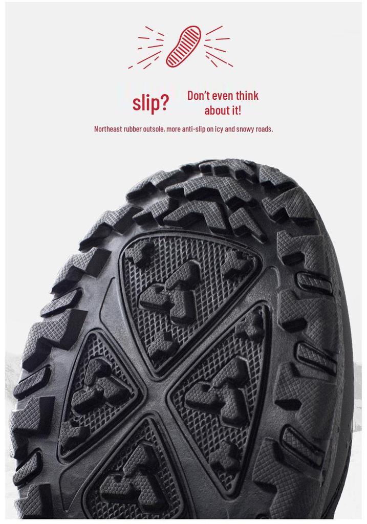 2025 Winter Thickened Anti-Slip Snow Boots with Velvet Lining for Couples - Waterproof Men's and Women's Short Styles