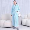 Women's and Men's Extra Long Plush Robe - Thickened Shu Cotton Fleece Bathrobe, Plus Size Homewear for Autumn and Winter