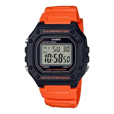 Standard Digital Watch W-218H-4B2V Unisex Orange Cheap Casio Parallel Import