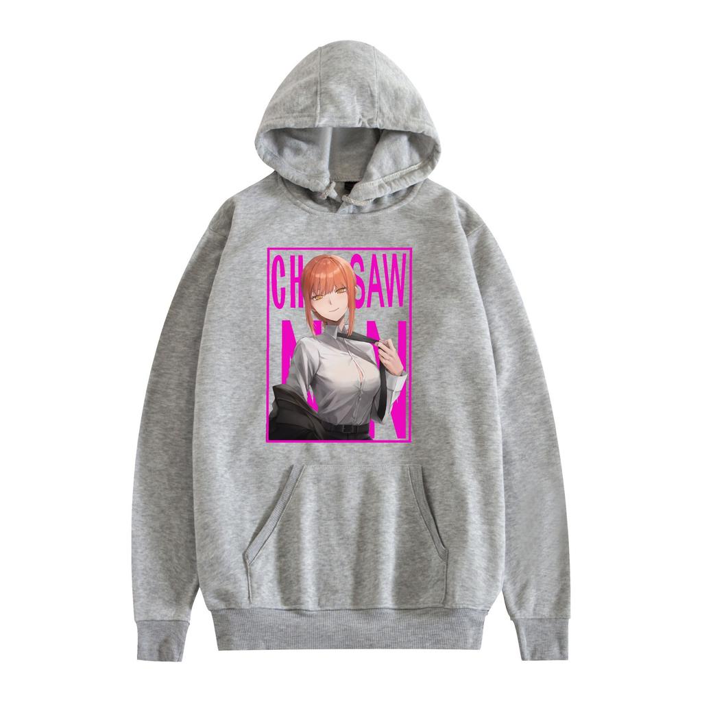 Chainsaw Man Anime Printed Men's Fashion Long Sleeve Hoodie Cartoon Sweatshirt