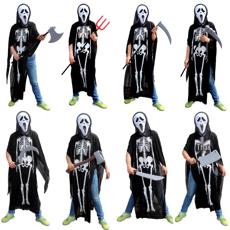 Ghost Soldier Halloween Costume: Scary Skeleton Suit for Cosplay & Masquerade Parties