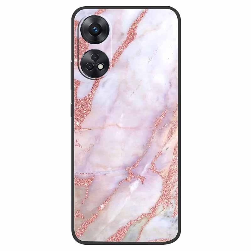 Case For Oppo Reno 8T Cover Black Silicone Soft Phone Back Cases for Oppo Reno8 T 4G Fundas Reno8T CPH2481 6.43" Lovely Fundas