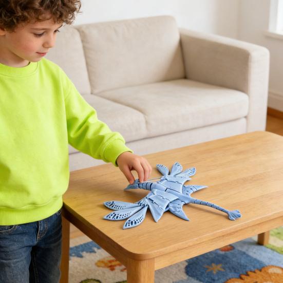 3D-gedruckter Pterosaurier mit flexiblem Gelenkflügel, fliegender Drache Spielzeug, realistisches Tier Fidget Spielzeug für Erwachsene, Stressabbau