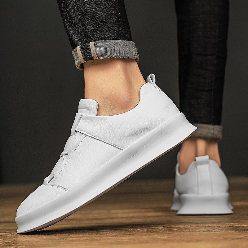Autumn and winter new casual low-top student board shoes fashion work shoes four seasons sports white shoes men