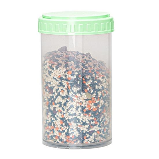 550/1100ML Food Storage Jar Transparent Good Seal Dustproof Moisture-proof Condiment Container with Lid Candy Grains Nuts Rice Beans Storage Box