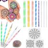 Professional Mandala Dot Painting Kit, 16-Piece Set with Dotting Tools & Templates for Stone, Pottery & Canvas Art