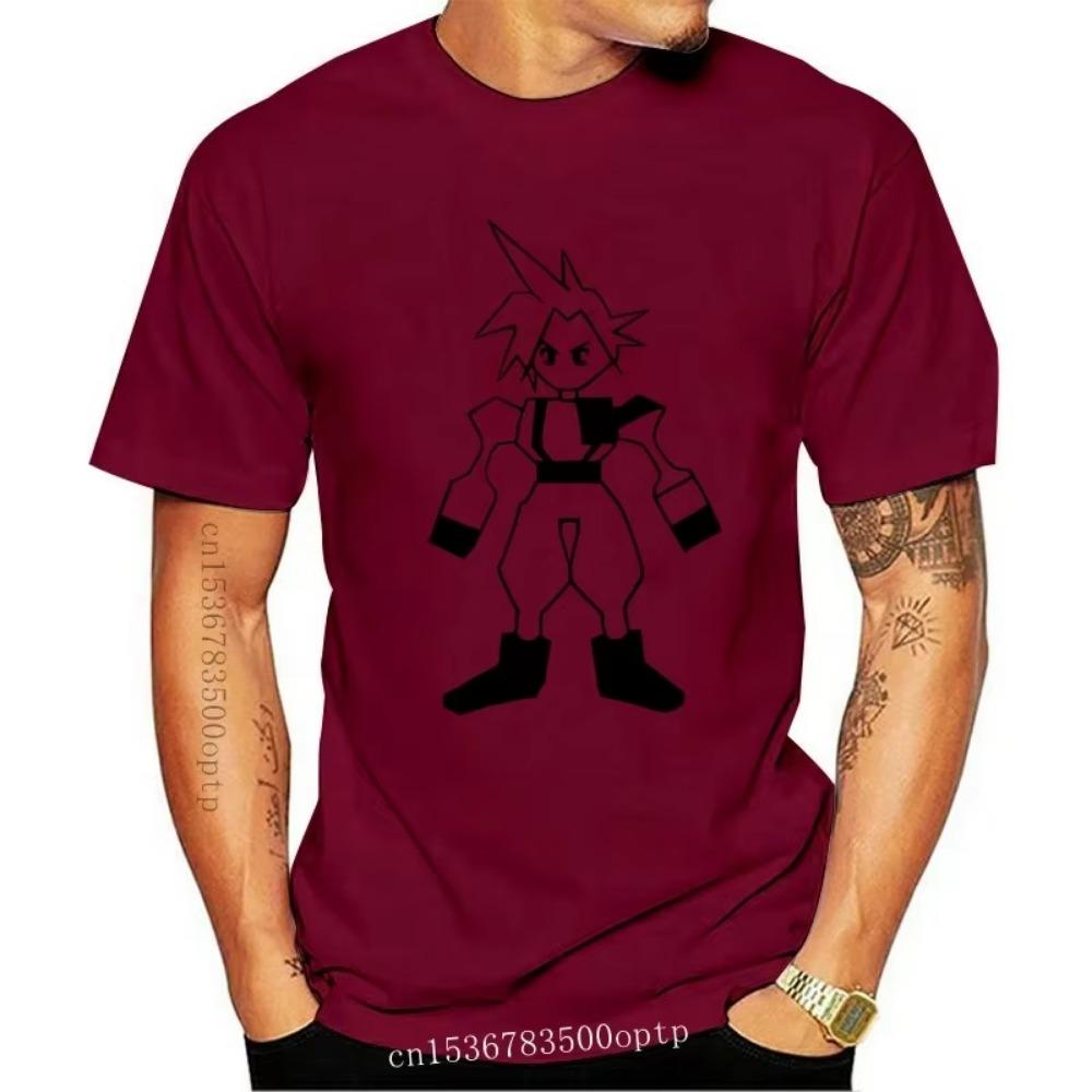 New Final Fantasy Vii Retro Cloud T Shirt ( Tactics  Zodiac  World  Viii  Ix  X  Xv ) Fashion Style