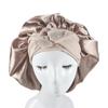 Girls Four Seasons Polyester Satin Sleeping Cap for Women,Silky Bonnet Sleep Hat for Head Wrap Night Elastic Band Headsc