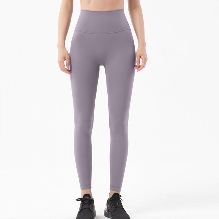 

Двосторонні шліфовані нюдові штани для йоги для жінок, європейські та американські штани для спорту та фітнесу з високою посадкою, що піднімають сідниці. XL