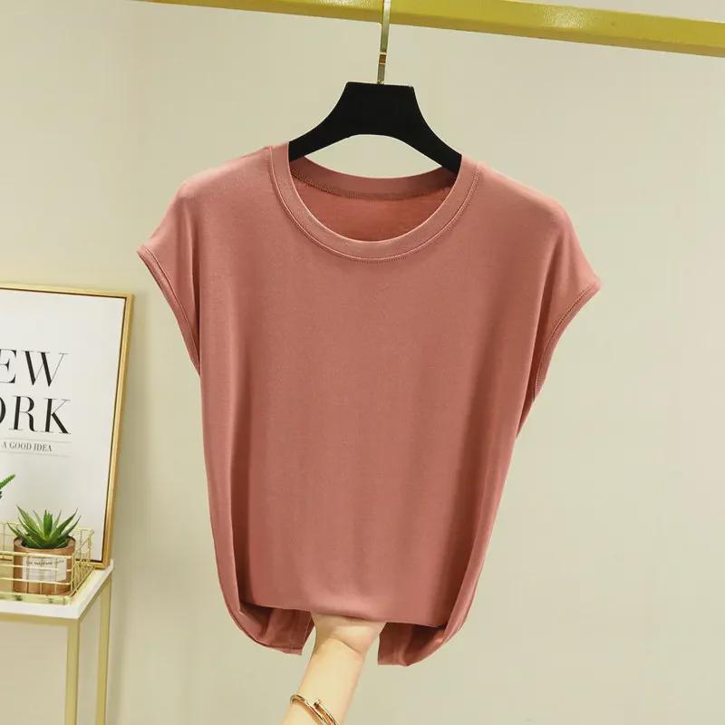 Modal Short Sleeve Slimming Undershirt – Summer 2023 Fashionable Plus Size Half Sleeve Top