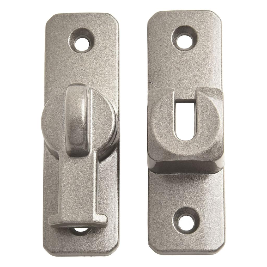 Cierre de Puerta Pestillo para Puerta Corredera de Granero Pestillo de Seguridad de 90/180 Grados Cierre con Cerrojo para Puerta Para Cerraduras de Puerta de Ventana y Armario Negro