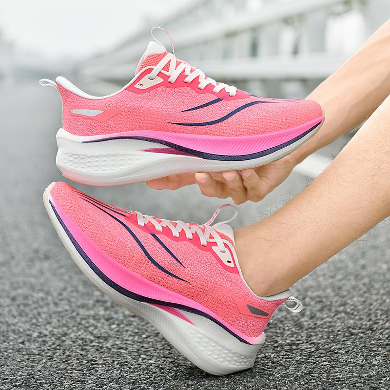 Frühling Roter Hase Pro Laufschuhe Laufschuhe Mesh Ultraleicht Stoßdämpfungstechnologie Sneaker Jinjiang Schuhe