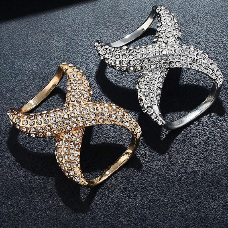 Eco-friendly Rhinestone 8-Shaped Scarf Buckle: Fashionable, Versatile Accessory for Scarves and Shawls