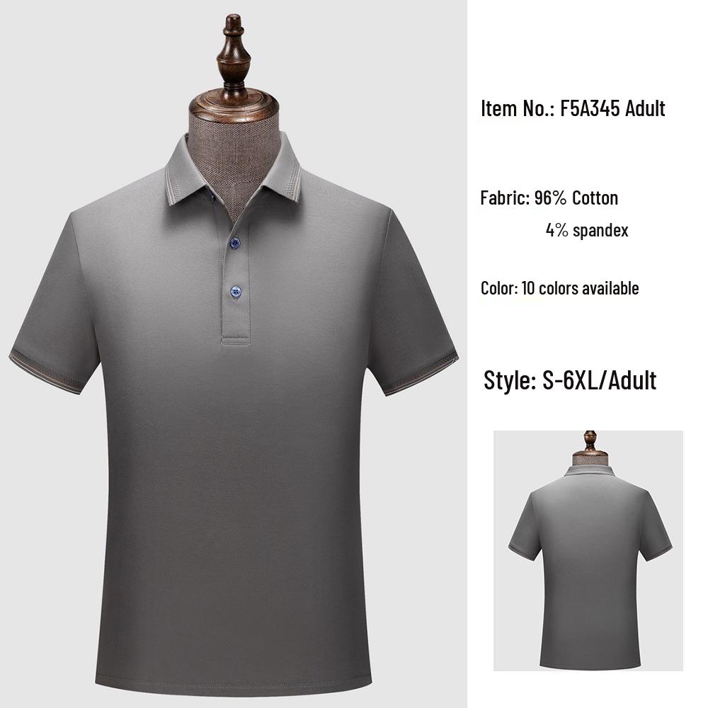 Custom Unisex 50s Sea Island Cotton Polo Shirt - Summer Style Short Sleeve Lapel T-shirt