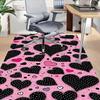 1PC Heart Pattern Extra Large Non-Slip Floor carpet, Office, family, bedroom, Studio - Large Area Rug,Longlasting Material-K0365