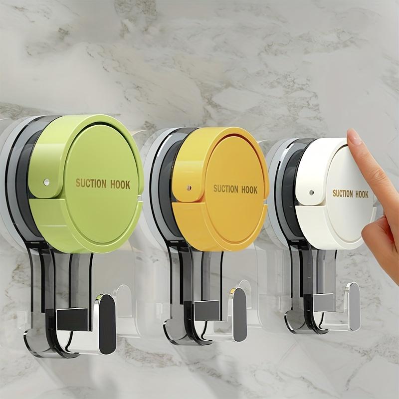 4pcs Powerful Vacuum Drilling-Free and Self-Adhesive Towel Racks with Suction Cup Hooks, Utility Hooks
