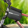 Bag with Phone Holder for Bike Accessories, Black Storage Pouch for Cycling