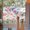 Fiori di Farfalla Colorati Adesivo per Finestra Decalcomania Elettrostatica per Pareti Adesivi in PVC Biadesivo per Vetri Decorazione Fai-da-te per Casa Camera da Letto