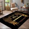 1Pc Rammstein theme Printed rectangle carpet, home door mat, outdoor travel protection carpet A1