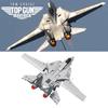 Top Gun Militar 202 Peças Modelo de Bloco de Construção de Caça F14 Brinquedos Educativos para Crianças