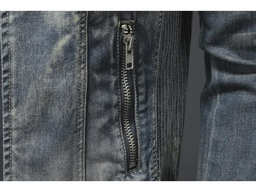 Marvel Venom Herren Retro Stehkragen Jeansjacke - Lässiger europäischer/amerikanischer Stil, Große Größe, Ideal zum Radfahren/Motorradfahren