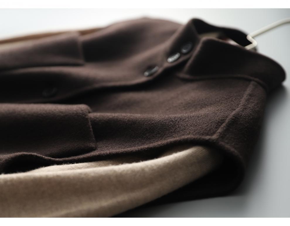 Jednokolorowa damska wełniana kamizelka - styl japoński i koreański