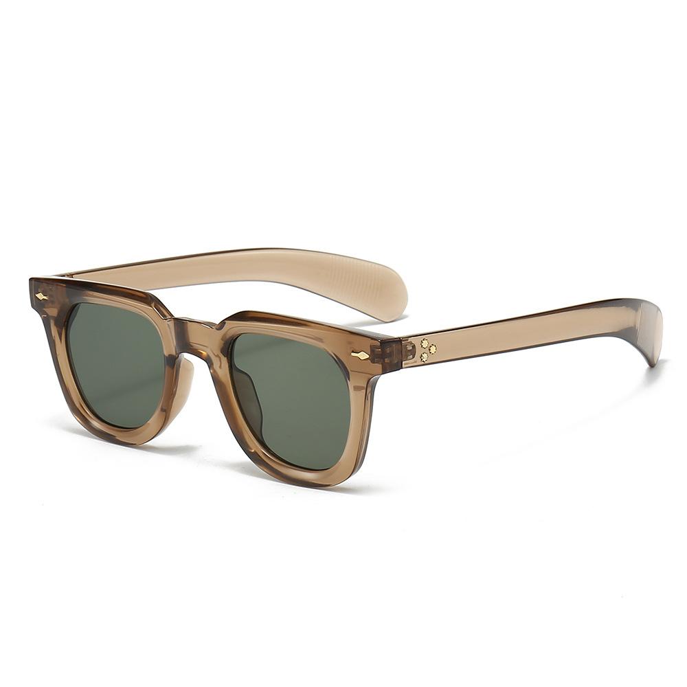Quadratische Retro-Sonnenbrille für Damen, Unisex-Outdoor-Sonnenbrille, luxuriöse polarisierte Sonnenbrille, modische quadratische Herren-Sonnenbrille, Retro-Sonnenbrille