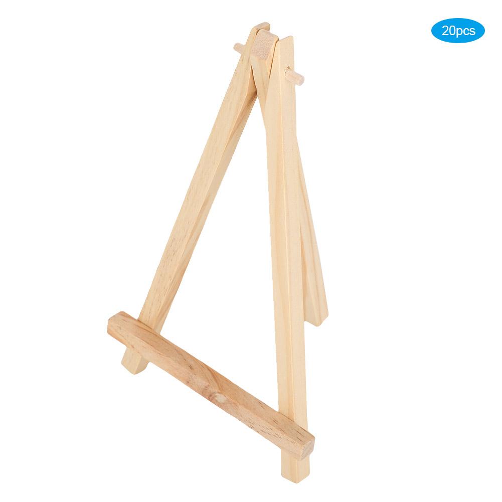 20pcs Mini Wood Display Easel Painting Party Drawing Photos Tripod Easel Decorative Display
