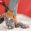 Women Slippers Winter Non-Slip Soft Warm House Slippers Plush Warm Flat Couples Shoes for Women Slides Women Zapatos De Mujer
