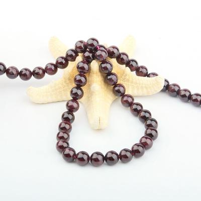 Perline di isolamento in pietra naturale granato perline rotonde sfuse ciondoli per collana, braccialetto, cucito, creazione di gioielli artigianali