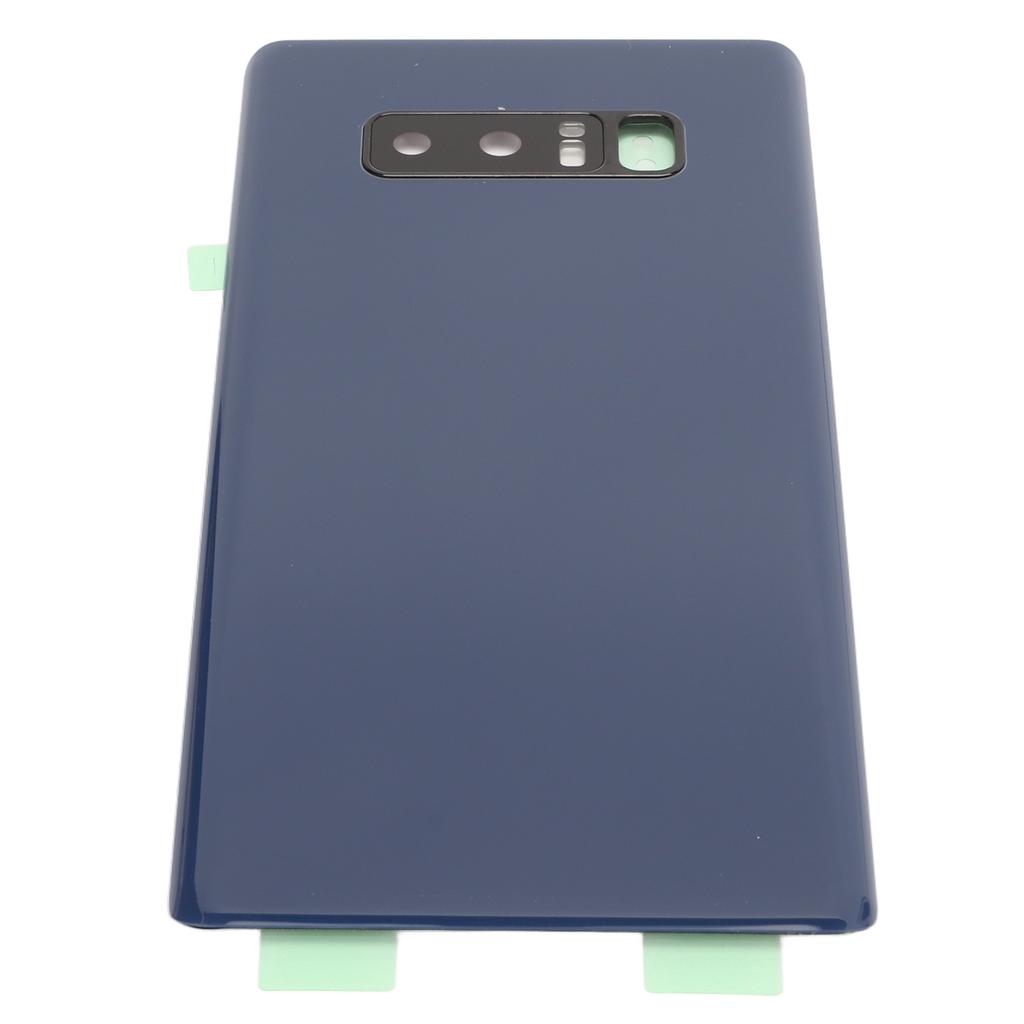 Phone Back Rear Panel Glass with Pre Installed Camera Lens Phone Rear Cover Door for Samsung Galaxy Note 8 SM N950 Blue